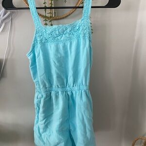 Abercrombie Kids Sky Blue Lace Jumpsuit